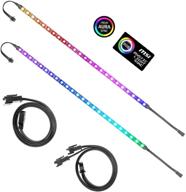 🌈 alitove addressable rgb led strip for pc | 5v ws2812b | asus aura sync | msi mystic light sync | asrock polychrome rgb | motherboard add header | 40cm | 24 led | 2pcs логотип