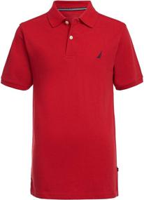 img 1 attached to 👕 Nautica Boys' Solid Polo: Classic Short Sleeve Style for Everyday Comfort