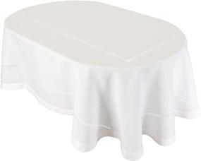 img 1 attached to Grelucgo Double Hemstitched Dining Tablecloth