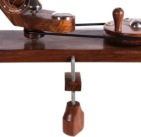 img 1 attached to 🧶 Handcrafted Wooden Yarn Ball Winder for Knitting Crocheting - Natural Hand Operated - Hind Handicrafts Knitter's Gifts Center Pull Rosewood Ball Winder