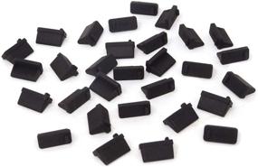 img 1 attached to Honbay 30PCS Black Rubber Protector