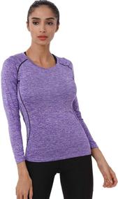 img 1 attached to 👚 Set of 3 Neleus Compression Shirts for Women: Long Sleeve Yoga and Athletic Running T-Shirt