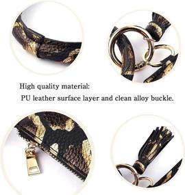 img 1 attached to Forst Leather Keychian Bracelet Wristlet Women's Handbags & Wallets
