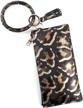 forst leather keychian bracelet wristlet women's handbags & wallets logo