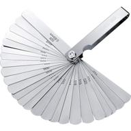 high-quality stainless steel feeler gauge: metric and imperial gap measuring tool (0.04-0.63 mm, 26 blades) logo