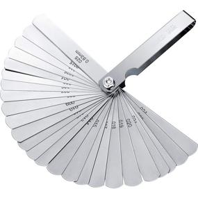 img 4 attached to High-Quality Stainless Steel Feeler Gauge: Metric and Imperial Gap Measuring Tool (0.04-0.63 mm, 26 Blades)