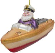 🎅 captain santa on the boat glass christmas ornament by bestpysanky logo