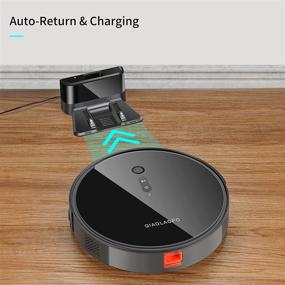 img 1 attached to 🤖 High-Power 2-in-1 Robot Vacuum and Mop Combo with 1800Pa Suction, Quiet Operation, Self-Charging, Alexa Compatibility, Wi-Fi/App/Remote Control, Ideal for Pet Hair, Hard Floors, and Carpets