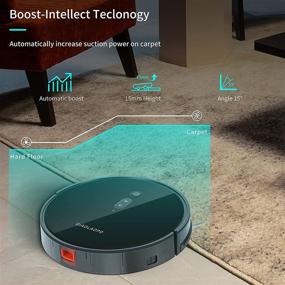 img 3 attached to 🤖 High-Power 2-in-1 Robot Vacuum and Mop Combo with 1800Pa Suction, Quiet Operation, Self-Charging, Alexa Compatibility, Wi-Fi/App/Remote Control, Ideal for Pet Hair, Hard Floors, and Carpets