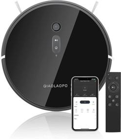 img 4 attached to 🤖 High-Power 2-in-1 Robot Vacuum and Mop Combo with 1800Pa Suction, Quiet Operation, Self-Charging, Alexa Compatibility, Wi-Fi/App/Remote Control, Ideal for Pet Hair, Hard Floors, and Carpets