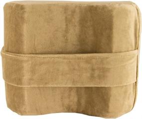img 2 attached to 🛏️ Comfortable Memory Foam Knee Pillow with Easy-to-Clean Removable Cover