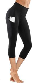 img 2 attached to 🏋️ Lingswallow High Waist Yoga Pants with Pockets - Tummy Control, 4-Way Stretch Workout Leggings for Running and Yoga