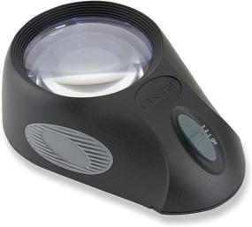 img 4 attached to Carson LumiLoupe Ultra 5x LED Lighted Stand Loupe Magnifier with Adjustable Brightness (LL-88), Black