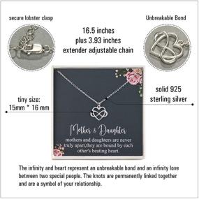 img 2 attached to 👩 RareLove Mother & Daughter 925 Sterling Silver Infinity Heart Necklaces - Mom Necklace from Daughter, Mom Gifts for Mother's Day, Best Birthday Gift Ideas