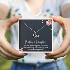 img 3 attached to 👩 RareLove Mother & Daughter 925 Sterling Silver Infinity Heart Necklaces - Mom Necklace from Daughter, Mom Gifts for Mother's Day, Best Birthday Gift Ideas