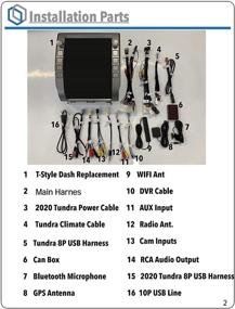 img 1 attached to 📻 Улучшенная радиосистема Gen IV T-Style 12,1 дюйма для замены в Тундре 2014-2020 | Навигационная GPS-система Android Head Unit с мультимедийным проигрывателем с HDMI/BT/USB/AUX/WiFi | Автомагнитола LINKSWELL TS-TYPU12-1RR4