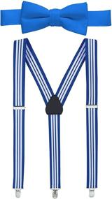 img 4 attached to HoldEm Suspender POLISHED Pre Tied Tuxedo Royal Men's Accessories for Ties, Cummerbunds & Pocket Squares