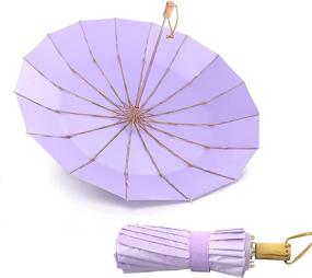 img 4 attached to Junhuayan Artisans Windproof Umbrella Aluminum GlassFiber