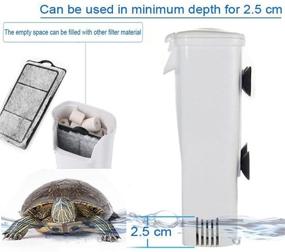 img 2 attached to JackSuper Low Level Water Clean Pump Filtration for 1-15 Gallon 🐠 Reptile Aquarium: Ideal for Small Fish Tanks, Amphibians, Cichlids, Frogs, and Crabs