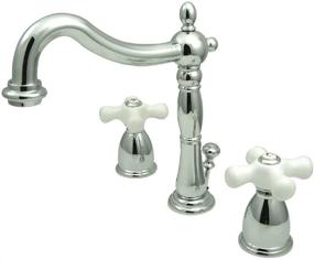 img 4 attached to 💎 Luxurious Kingston Brass KB1971PX Widespread Porcelain Faucet: Timeless Elegance for your Home
