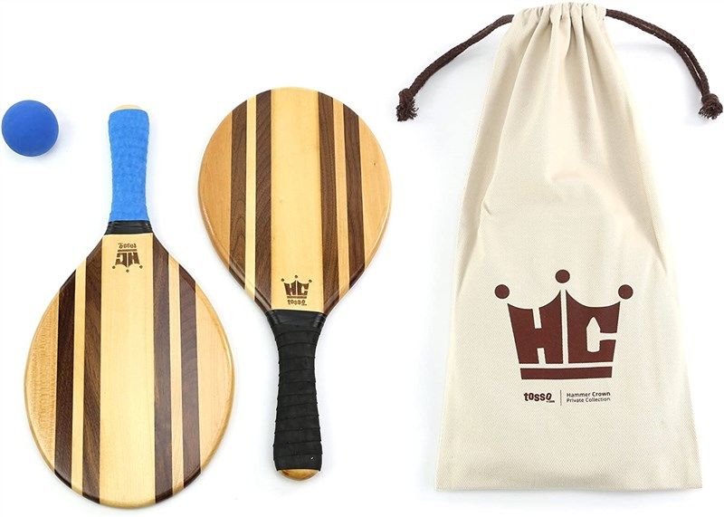 Hammer Crown Frescobol Paddle Set Beach Stripes