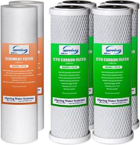 img 4 attached to 🔄 1-Year Replacement Prefilter Cartridge Pack Set - iSpring F6CTO for US31 and Standard RO Water Filter Systems