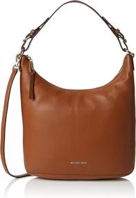 img 4 attached to 👜 MICHAEL Michael Kors Women's Leather Hobo Bag Luggage: Stylish and Spacious!