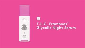 img 1 attached to Drunk Elephant T.L.C. Framboos Glycolic Night Serum - Brightening Skin Care Serum, 1 oz...