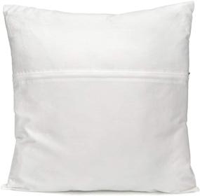 img 3 attached to 🛏️ NKTM 100% Cotton 205 Thread Count Zippered Pillow Protector Covers - Set of 2 (18inx18in, White, Cover only, Pillow Inner Not Included)