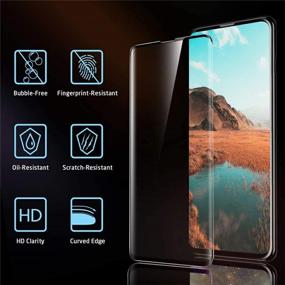 img 3 attached to [2+2 Набор] Защитная пленка для экрана Galaxy S10 с защитой для камеры, закаленное стекло 9H, совместимо с ультразвуковым сканером отпечатков пальцев, HD чистое, 3D изогнутое - Защитная пленка для стекла Samsung S10