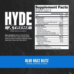 img 3 attached to 💪 ProSupps Mr. Hyde Xtreme (NitroX) Pre-Workout Powder Energy Drink - Intense Sustained Energy & Focus, with Beta Alanine, Creatine & Nitrosigine - Blue Razz Blitz (30 Servings)