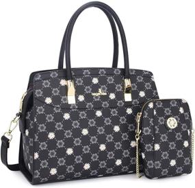 img 4 attached to 👜 Стильные и функциональные сумки и кошельки Angel Kiss для женщин - верхняя ручка, дизайнерская сумка для женщин с кошельком - идеальная рабочая сумка