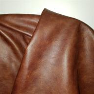 👜 nat leathers brown tan cognac weekender two tone soft upholstery chap italian cowhide genuine leather hide large cow skin - 22-24 sq.ft (32"x55") logo