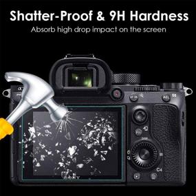 img 3 attached to Enhanced Tempered Glass Screen Protector for Sony Alpha a7RIII a7RIV A7R3 📷 A9 A7RII A7SII A77II RX100 Camera - Full Edge to Edge Coverage [3 Pack]