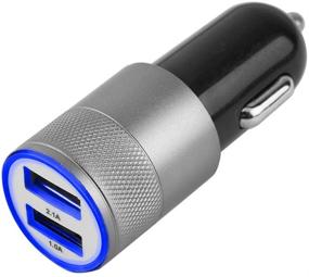 img 4 attached to 🚗 MMOBIEL Dual USB Car Charger: High-Power Adapter for iPhone, Samsung, Huawei, and More – 5V/4.8A/24W Silver