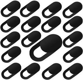 img 4 attached to 📷 NEPAK 18 Pack Webcam Cover - Ultra Thin 0.7MM Slide for PC, MacBook, iMac, iPad - Ensure Privacy and Security - Digital Sliding Covers in Black