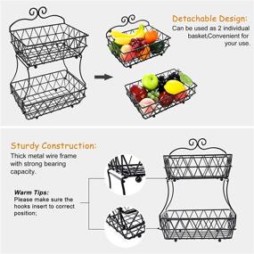 img 3 attached to 🥬 TQVAI Enhanced Screw-Free Vegetable Organizer