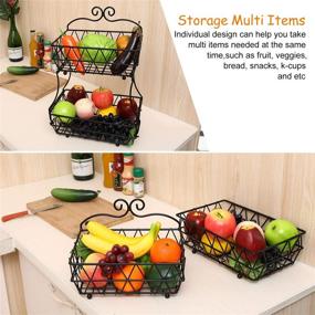 img 2 attached to 🥬 TQVAI Enhanced Screw-Free Vegetable Organizer