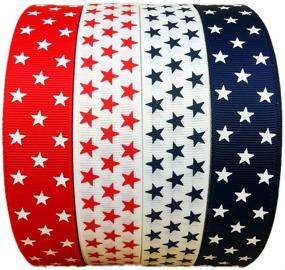 img 4 attached to Yards Patriotic Printed Grosgrain Ribbon