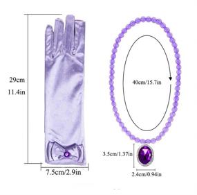 img 1 attached to 👑 Yosbabe Princess Rapunzel Gloves: Must-Have Accessories for Your Little Princess