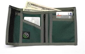 img 3 attached to 💼 Nylon Bifold Wallet with Zippered Pocket: Sleek Men's Accessories for Card Cases & Money Organizers