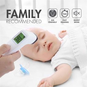 img 1 attached to 🌡️ Tenergy Non-Contact Forehead Thermometer: Touchless Instant 1 Second Infrared Thermometer for Kids and Adults, Digital Baby Thermometer with Fever Indicator - Batteries Included