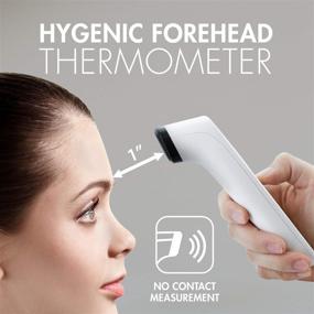 img 3 attached to 🌡️ Tenergy Non-Contact Forehead Thermometer: Touchless Instant 1 Second Infrared Thermometer for Kids and Adults, Digital Baby Thermometer with Fever Indicator - Batteries Included
