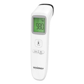 img 4 attached to 🌡️ Tenergy Non-Contact Forehead Thermometer: Touchless Instant 1 Second Infrared Thermometer for Kids and Adults, Digital Baby Thermometer with Fever Indicator - Batteries Included