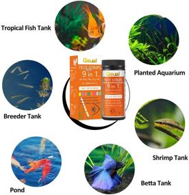 img 1 attached to 🐠 Qguai 9-in-1 Aquarium Water Test Kit - Essential for Freshwater, Saltwater, and Pond Tanks. Monitor Nitrate, Nitrite, pH Levels, Free Chlorine, and More to Prevent Hidden Issues!