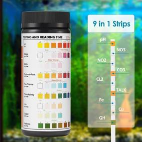 img 3 attached to 🐠 Qguai 9-in-1 Aquarium Water Test Kit - Essential for Freshwater, Saltwater, and Pond Tanks. Monitor Nitrate, Nitrite, pH Levels, Free Chlorine, and More to Prevent Hidden Issues!