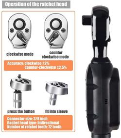 img 1 attached to 🔧 Mini Digital Torque Wrench: 3/8-inch Drive, Buzzer & LED, 1.33-44.25 ft-lbs - Best Precision Electronic Bike & Car Repair Tool