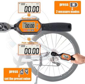 img 3 attached to 🔧 Mini Digital Torque Wrench: 3/8-inch Drive, Buzzer & LED, 1.33-44.25 ft-lbs - Best Precision Electronic Bike & Car Repair Tool