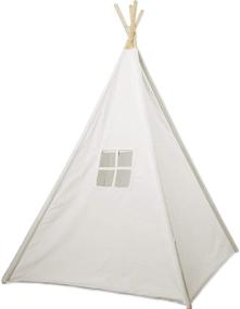 img 2 attached to Cotton Canvas Teepee Outdoor Foldable