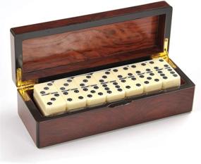 img 3 attached to MINGXUN 🎴 Wooden Double Dominoes Spinner